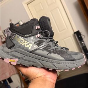 Hoka Women's Black and Gray Athletic Shoes